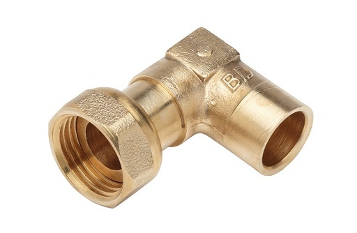 [BAN0291612] RACCORD 90° JPG  ECROU 1/2" - CU14 AVEC JOINT NF540 COU121